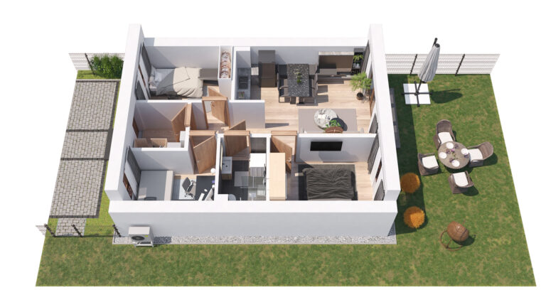 rzut prawe mieszkanie